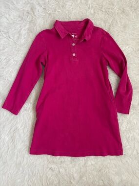 Primary Fuchsia Polo Dress